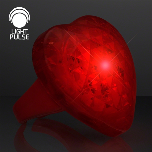 Pulsing Light Red Heart Ring - Image 3