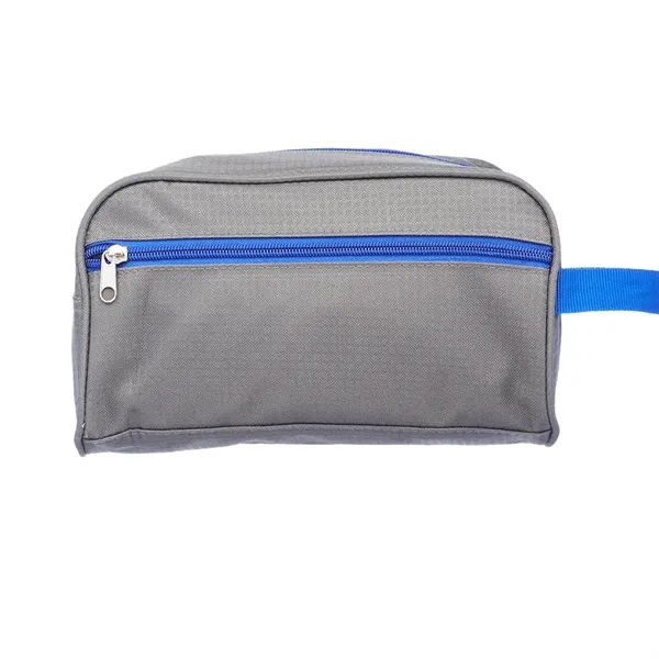 Travel Two Tone Toiletry Bag with Handle - Image 7