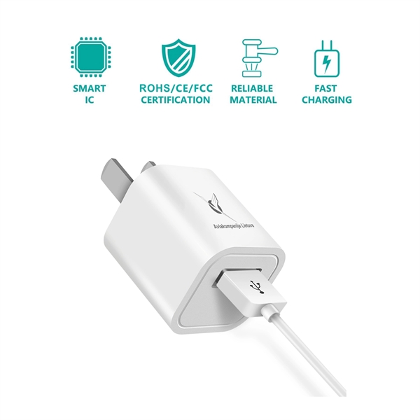 5W Mini Portable USB Wall Charger Adapter, AC Adapter, Trave - Image 3