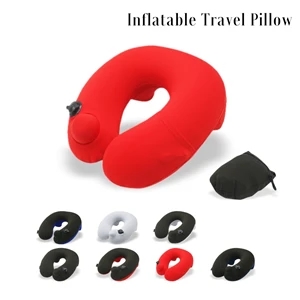 Premium Smooth Cover Inflatable Pillow with Builtin Packsack