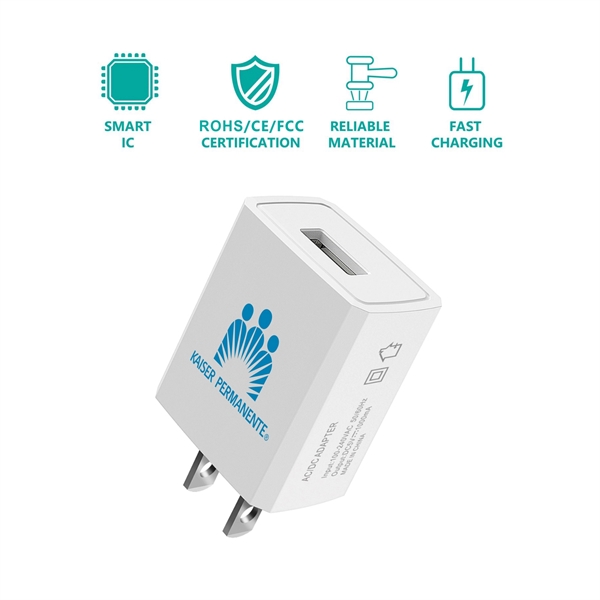5W Mini Portable USB Wall Charger Adapter, AC Adapter, Trave - Image 3