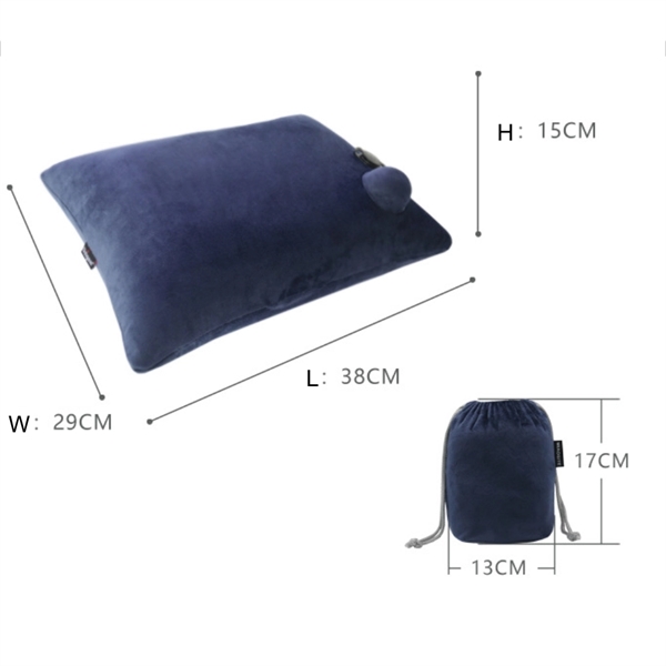 Inflatable Camping Pillow, Carry on Travel  Pillow. - Image 7