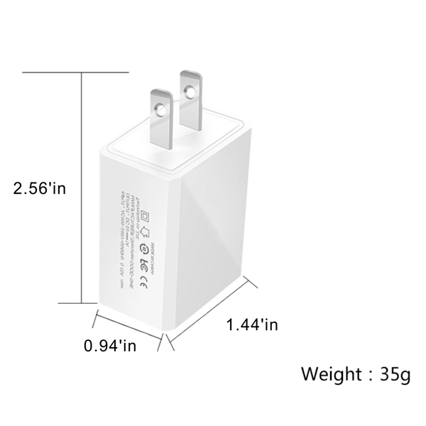 2.1A Mini Portable USB Wall Charger Adapter, AC Adapter - Image 6