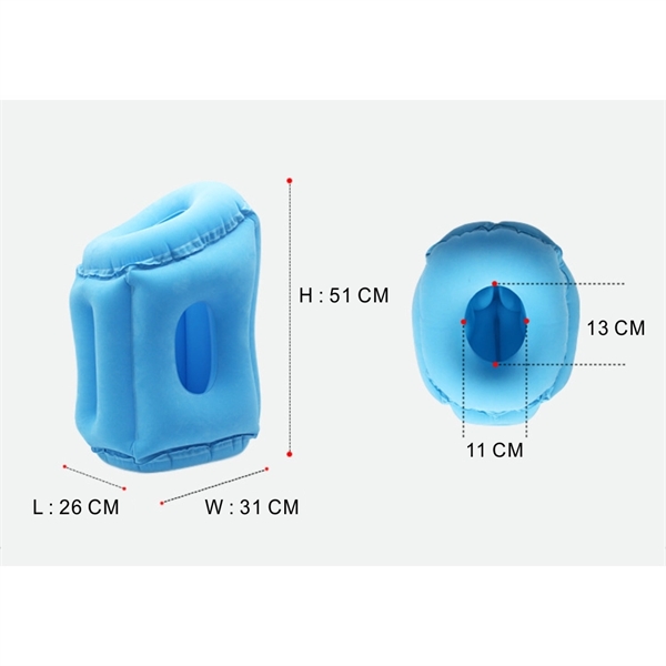 Inflatable Travel Pillow, Carry On Head Neck Rest Pillow - Image 7