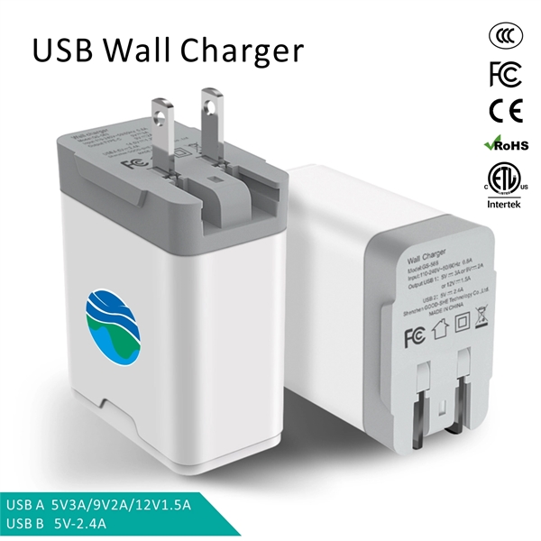 30W Dual Port Powerful USB Wall Charger Adapter - Image 1