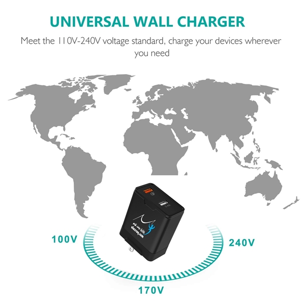 30W Dual Port Powerful USB Wall Charger Adapter - Image 2