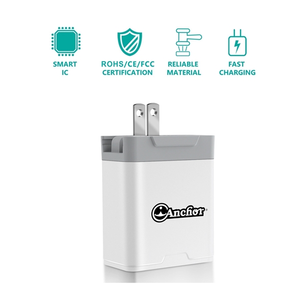 30W Dual Port Powerful USB Wall Charger Adapter - Image 4