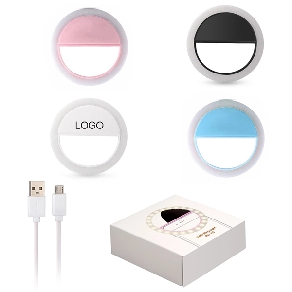 Mini LED Clip-on Rechargeable Selfie Ring Light - Image 1