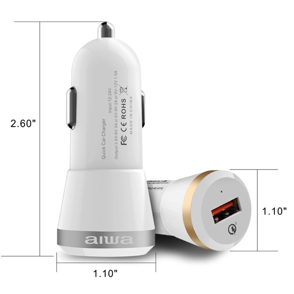 18W Quick Charge USB Car Charger, Fast Charge Cigarette Ligh - Image 5