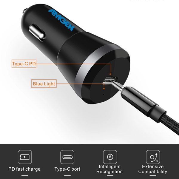 18W Power Delivery USB C Car Charger, Fast Charge PD - Image 2