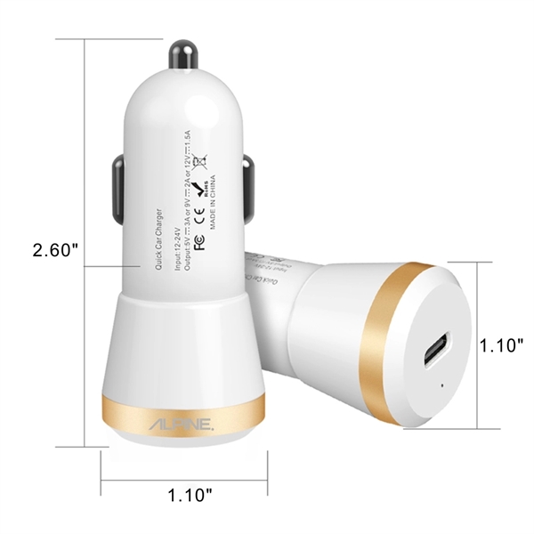18W Power Delivery USB C Car Charger, Fast Charge PD - Image 4