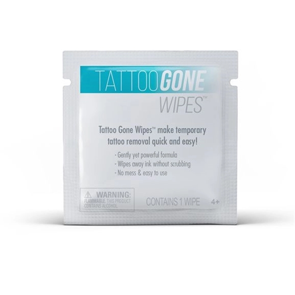 Tattoo Gone Temporary Tattoo Remover Wipes - 25 Pack - Image 2