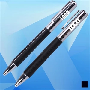 Artificial Leather Covered Ballpoint Pen