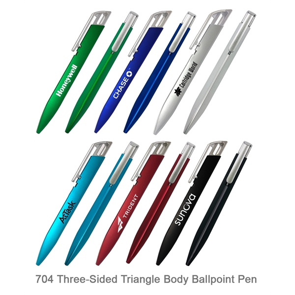 Three-Sided Triangle Body Ballpoint Pen - Image 1