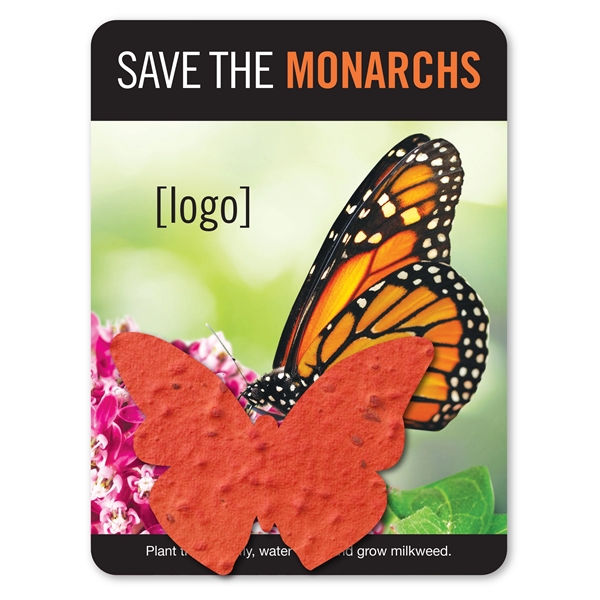 Save The Monarchs- Mini Gift Pack With Seed Paper Shape