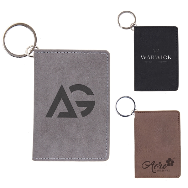 Leatherette Keychain Wallet - Image 1