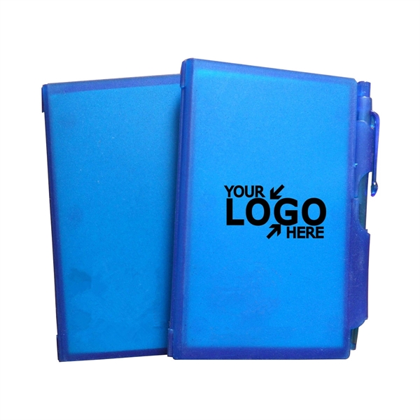 Mini Pocket Sized Notebook Translucent Blue Cover