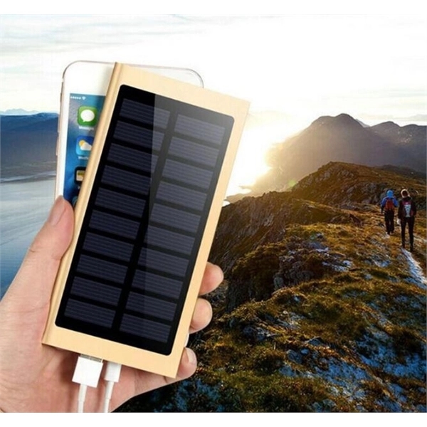 8000mAh Portable Solar Charger Power Bank - Image 2