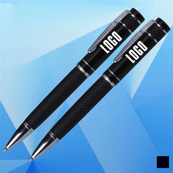 Faux Leather Office Ballpoint Pen - Image 1