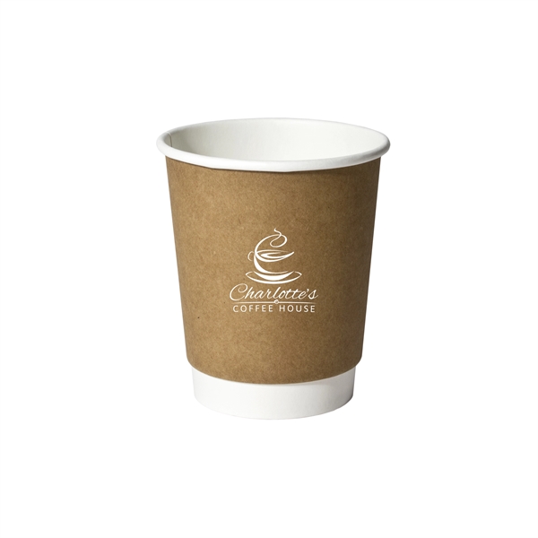 8 oz Kraft Double Wall Insulated Paper Cup