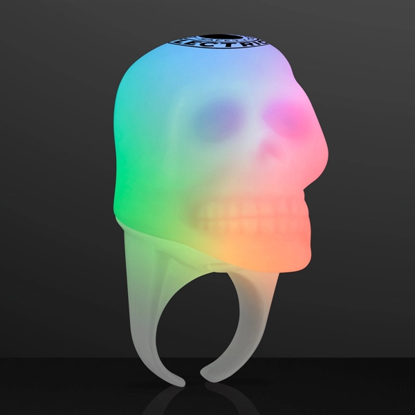 Glowing Light Up Skull Ring - Image 1