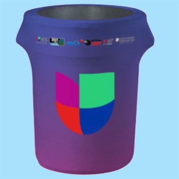 Can Wraps: 44-Gallon Full Digital Trash Can Wrap Sleeves - Image 1
