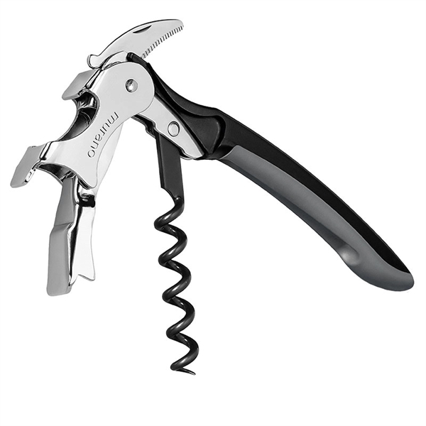 Murano Soft-Touch Italian Two-Step Waiters Corkscrew - Image 6