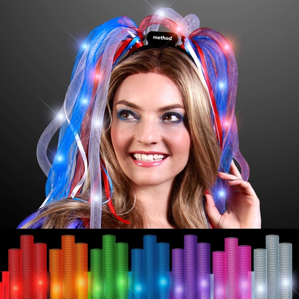 Light Up Hair Noodle Headband - Image 1