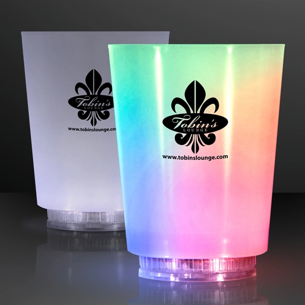 Light Up Frosted Short Glass - Image 1
