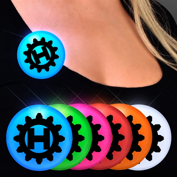 Frosted blinking circle clips - Image 1