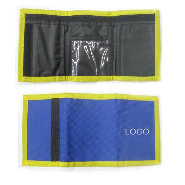 Tri-Fold Polyester Wallet - Image 1