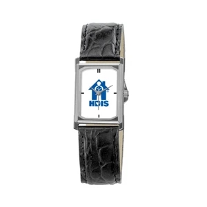 Watch with rectangle shape bezel and dial - Silver