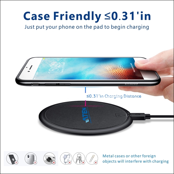 10W Wireless Charging Pad, Fast Charging Wireless Charger - Image 4