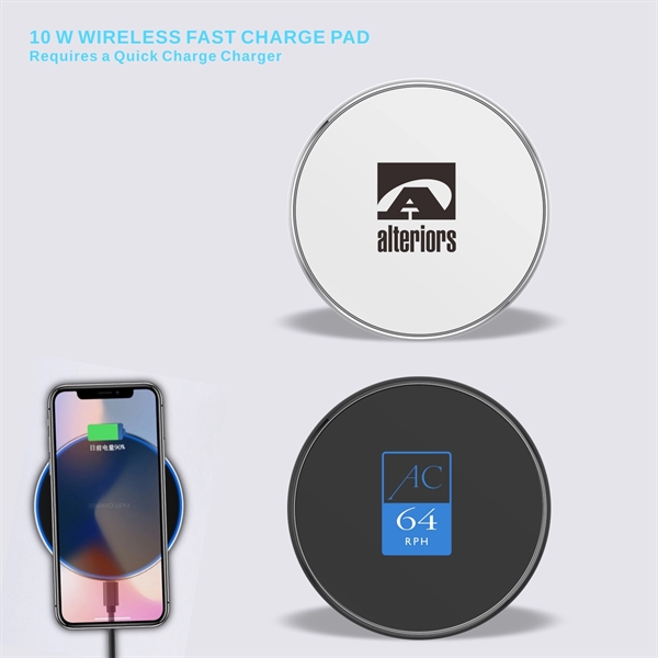10W Wireless Charging Pad, Fast Charging Wireless Charger - Image 2