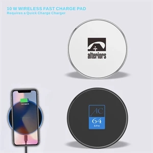 10W Wireless Charging Pad, Fast Charging Wireless Charger