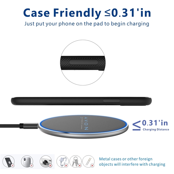 10W Wireless Charging Pad, Fast Charging Wireless Charger - Image 3