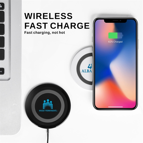 Extra Thin 10W Mini Wireless Charging Pad, Wireless Charger - Image 2