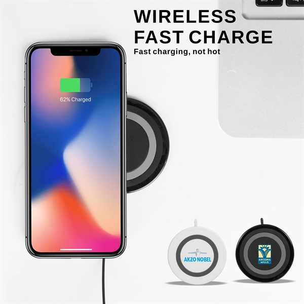 Extra Thin 10W Mini Wireless Charging Pad, Wireless Charger - Image 1