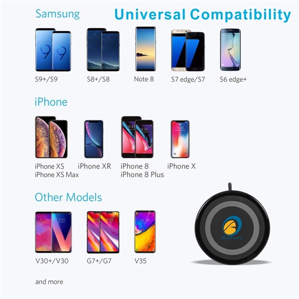 Extra Thin 10W Mini Wireless Charging Pad, Wireless Charger - Image 7