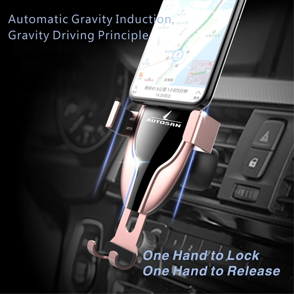 One-Hand Auto Clamping Car Mount Phone Holder - Image 3