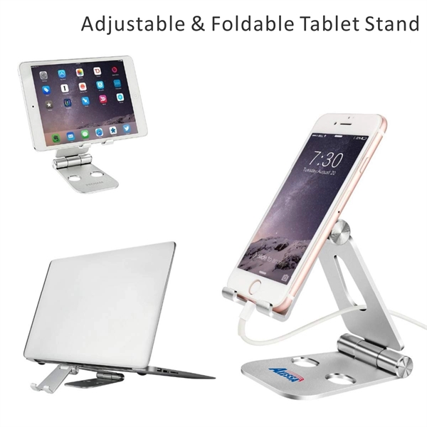 Adjustable Foldable Desktop Cellphone Tablet Stand Holder - Image 2