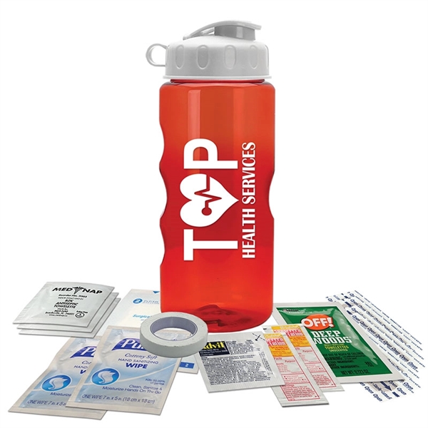 22 oz. Tritan Bottle Survival Kit - Flip Lid - Image 2