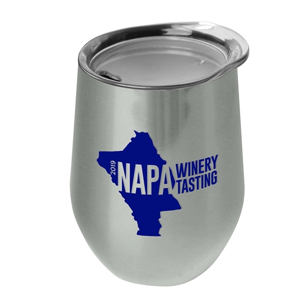 10 oz. Vino Stainless Steel Wine Cup - Image 1