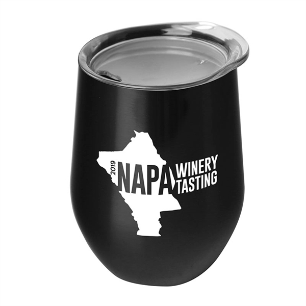 10 oz. Vino Stainless Steel Wine Cup - Image 4