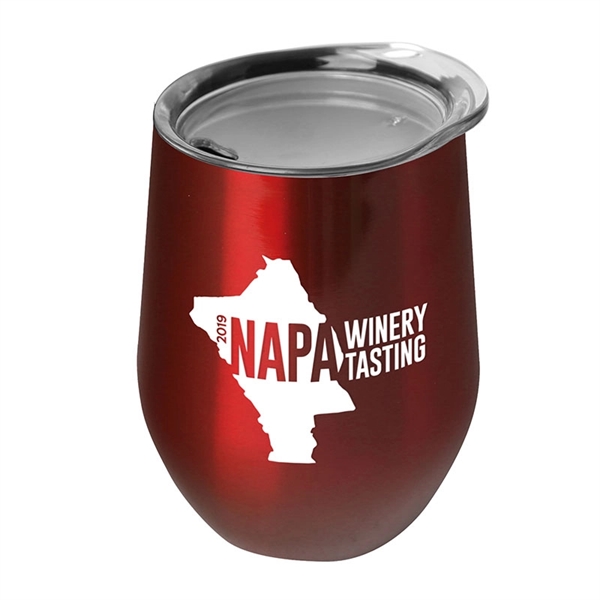 10 oz. Vino Stainless Steel Wine Cup - Image 6