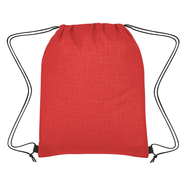Crosshatch Non-Woven Drawstring Bag - Image 5