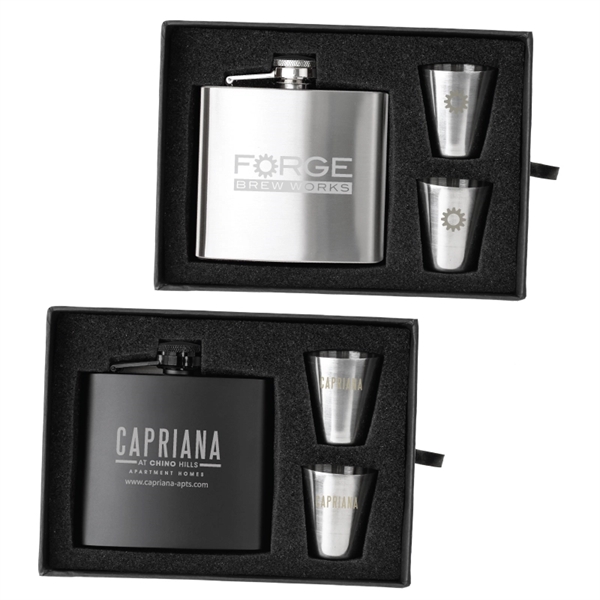 The Duncan Flask and Shot Glass Gift Set - Image 1