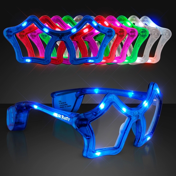 Light-up flashing sunglasses - Image 1