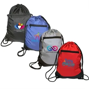 Soft RPET Pocket Drawstring Backpack, Full Color Digital