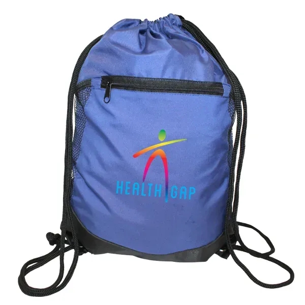 Soft RPET Pocket Drawstring Backpack, Full Color Digital - Image 3
